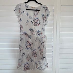 Hollister floral wrap dress